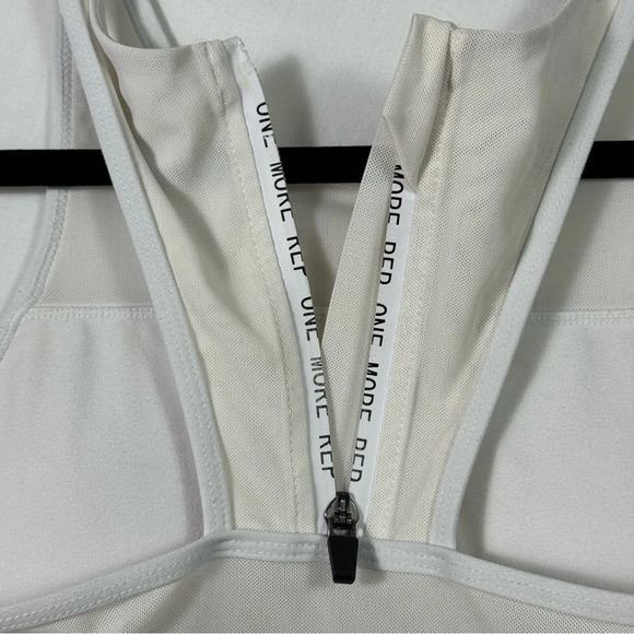 Zyia White Compression Sports Bra with Mesh Panel Womens Size S - Picture 5 of 7